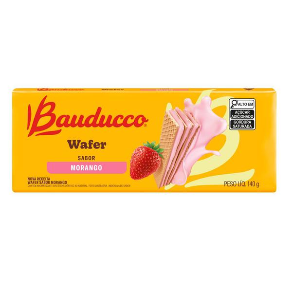 Wafer Bauducco 140g Morango