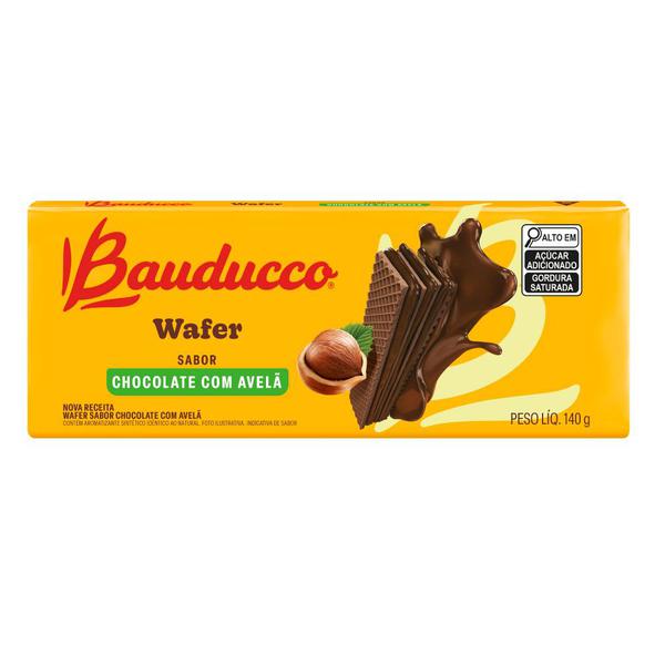 Wafer Bauducco Maxi 140g Chocolate C/Avela