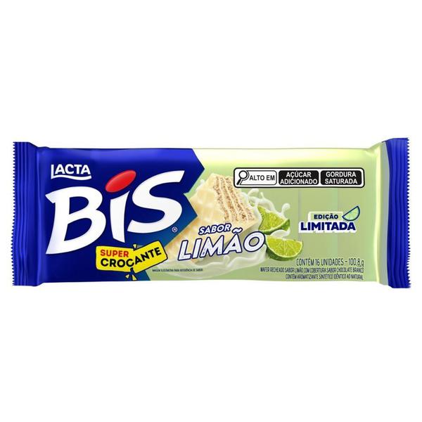 Wafer Bis Lacta C/16 100,8g Limão