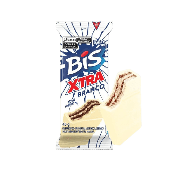 Wafer Bis Xtra lacta 45g Branco