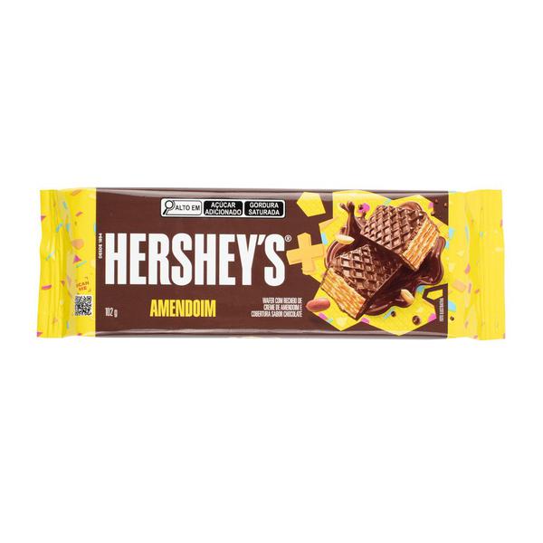 Wafer Hersheys Mais 102g Amendoim