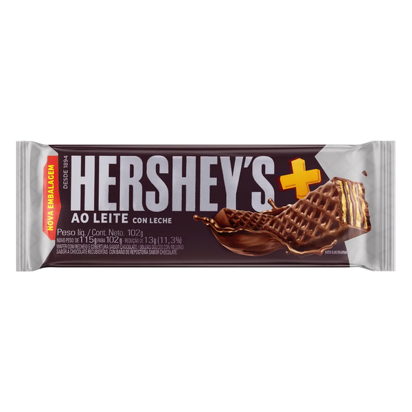 Wafer Hersheys Mais 102g Ao Leite