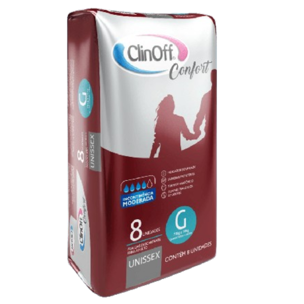 FRALDA CLINOFF ADULTO G/8 CONFORT