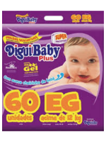 FRALDA DIGUIBABY PLUS SUP EG 6X30