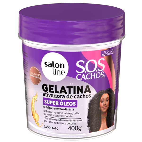 GELATINA SALON LINE SOS CACHOS 400G SUPER OLEO