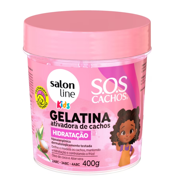 GELATINA SALON LINE SOS KIDS 400G HIDRATACAO