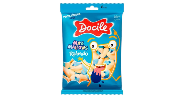 MARSHMALLO DOCILE 135G PINTA LING AZUL