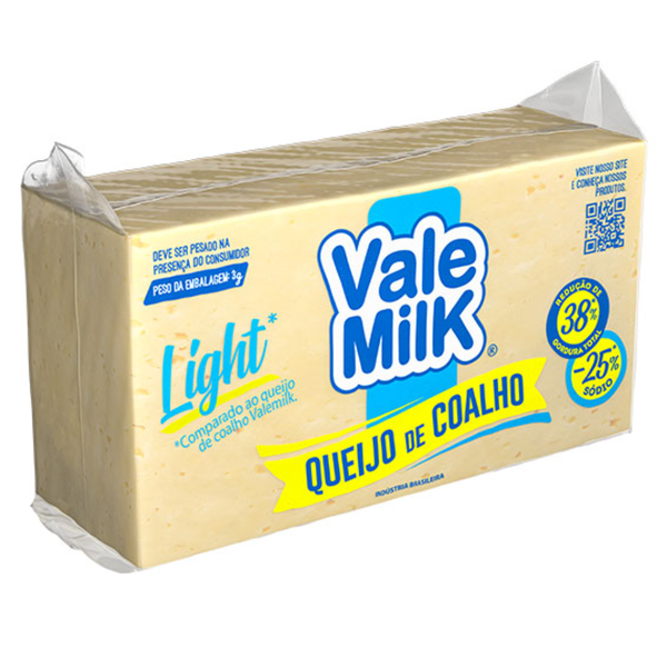 QUEIJO VALE MILK LIGHT KG COALHO