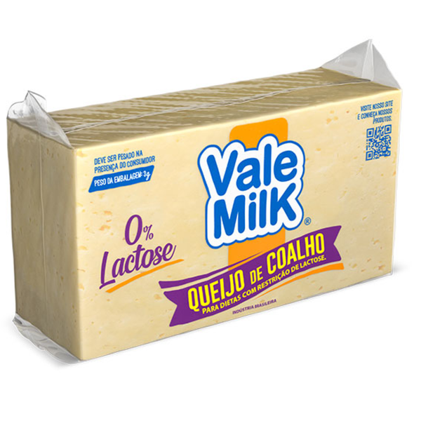 QUEIJO VALE MILK ZERO LACT KG COALHO