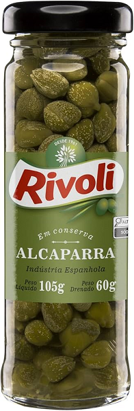 Alcaparras Rivoli em Conserva Vidro 60g