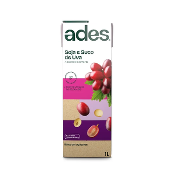 Alimento á Base de Soja Ades Uva 1L