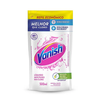Alvejante Vanish sem Cloro Crystal White Sachê 500ml