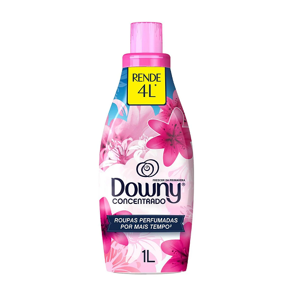 Amaciante de Roupas Downy Concentrado Frescor da Primavera 1L