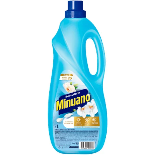 Amaciante de Roupas Minuano Azul 2L