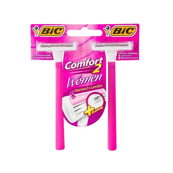 Aparelho de Barbear Bic Comfort 2 Women Rosa 2un