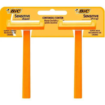 Aparelho de Barbear Bic Sensitive Shaver Laranja 2un