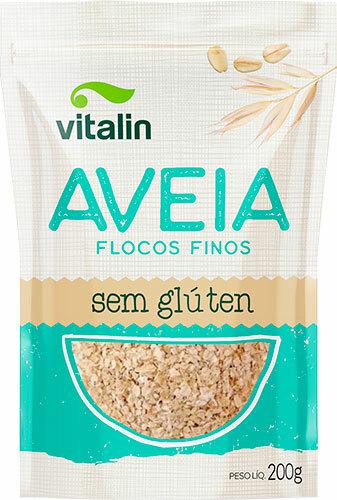 Aveia em Flocos Finos Vitalin sem Glúten 200g