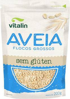 Aveia Flocos Grossos Vitalin sem Glúten 200g