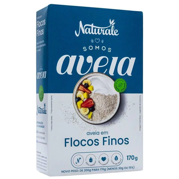 Aveia Naturale Flocos Finos 170g