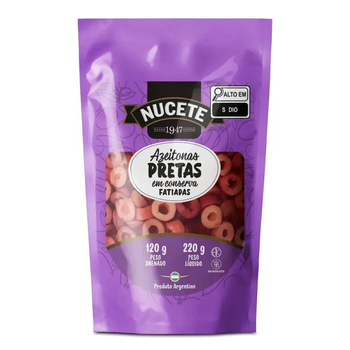 Azeitona Preta Fatiada Nucete Doypack 120g