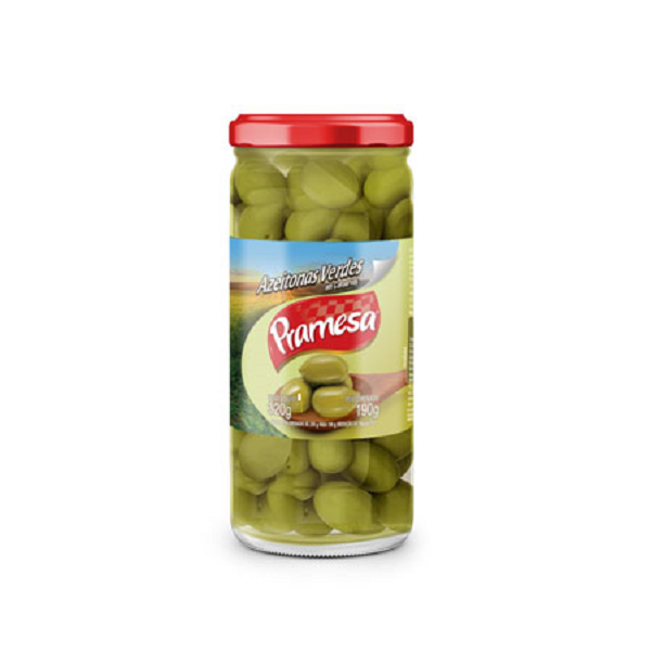 Azeitona Verde Pramesa em Conserva Vidro 190g