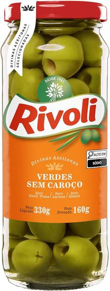 Azeitona Verde Rivoli sem Caroço Vidro 160g