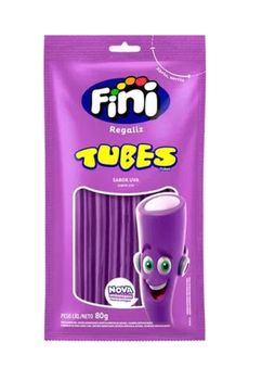 Bala Fini Tubes Uva 80g