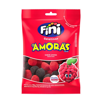 Balas de Gelatinas  Fini Amoras 100g
