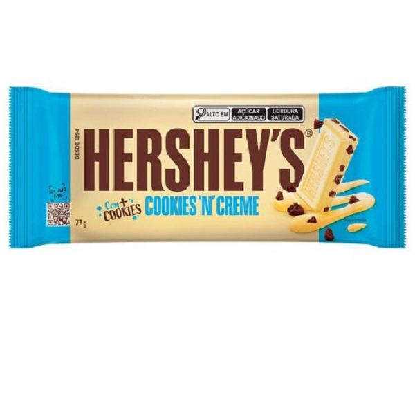 Barra Chocolate Hersheys Cookies'n Cream 77g