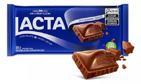Barra Chocolate Lacta Original ao Leite 80g