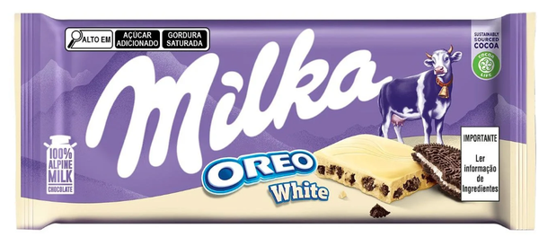 Barra Chocolate Milka Oreo White 100g