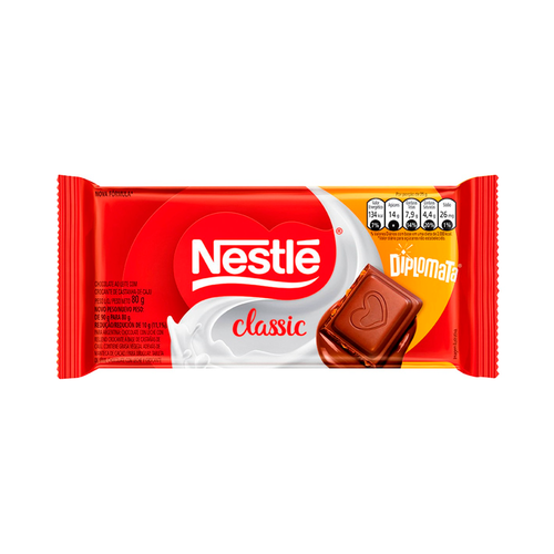 Barra Chocolate Nestlé Diplomata Chocolate 80g
