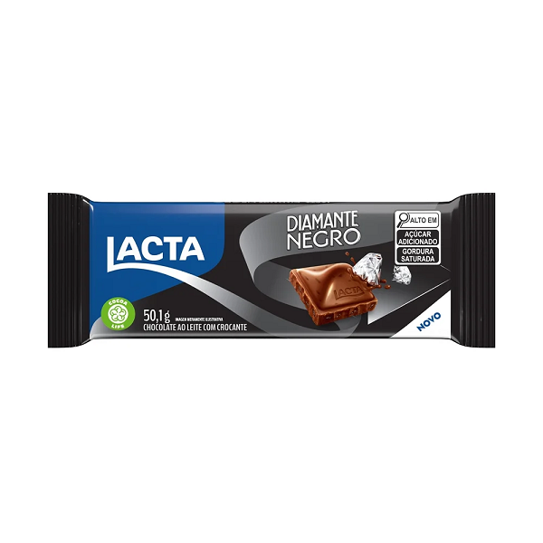 Barra de Chocolate Lacta Diamante Negro 50g
