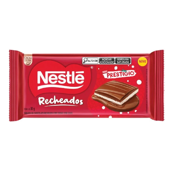 Barra de Chocolate Nestlé Prestigio Recheado 90g