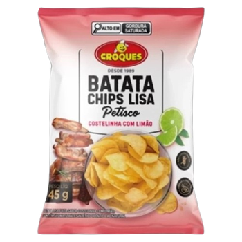 Batata Chips Lisa Croques Costelinha com Limão 45g