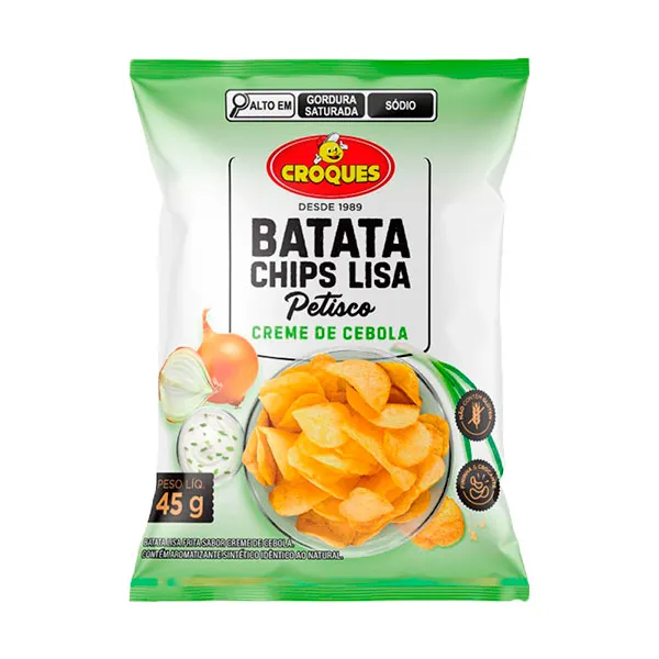 Batata Chips Lisa Croques Creme de Cebola 45g