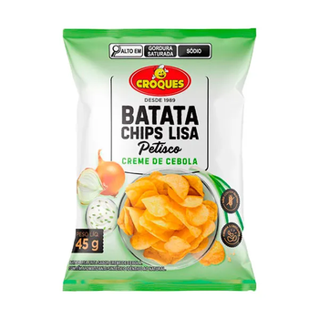 Batata Chips Lisa Croques Creme de Cebola 45g