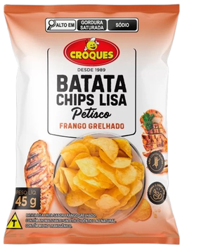 Batata Chips Lisa Croques Frango Grelhado 45g