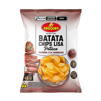 Batata Chips Lisa Croques Picanha com Barbecue 45g