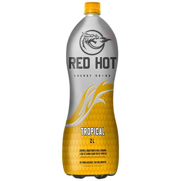 Bebida Energética Red Hot Tropical 2l