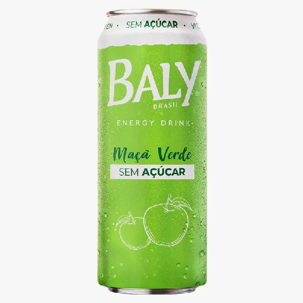 Bebida Energética Baly Maçã Verde Zero 473ml