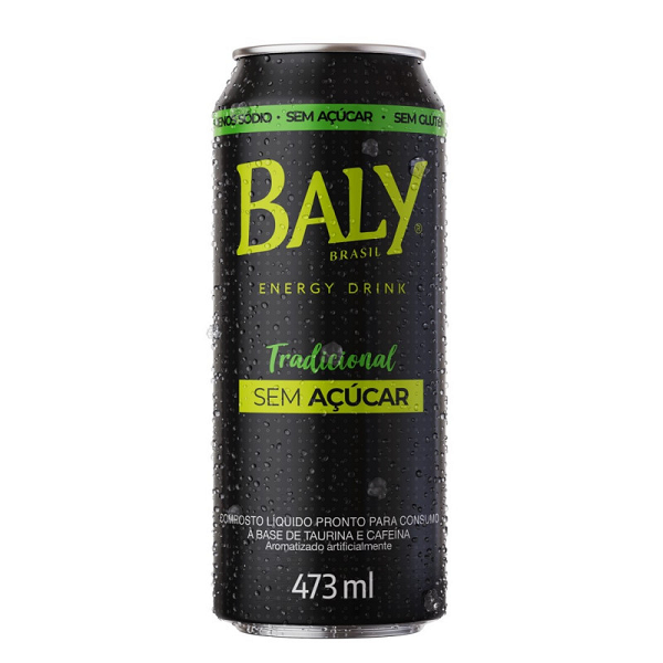Bebida Energética Baly Tradicional Zero 473ml