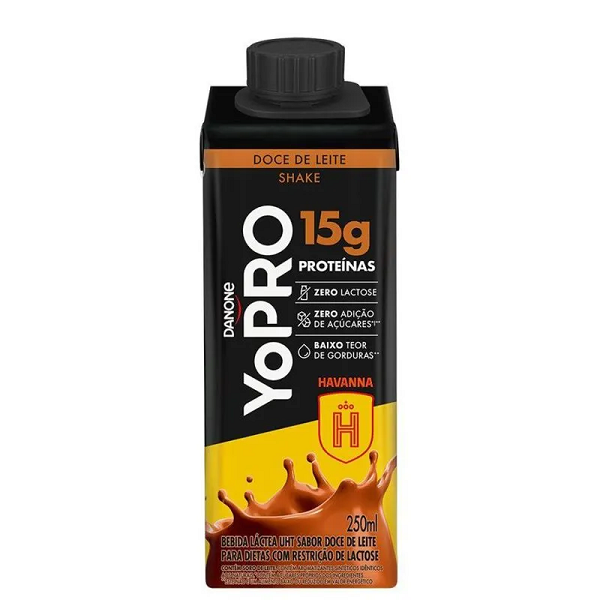 Bebida Láctea Yopro Whey Protein Havanna Doce de Leite 250ml