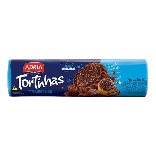 Biscoito Adria Tortinhas Brigadeiro 140g