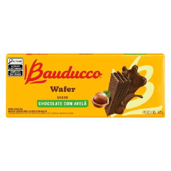 Biscoito Bauducco Wafer Chocolate com Avelã 92g