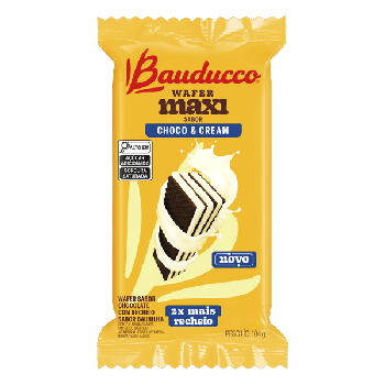 Biscoito Bauducco Wafer Max Choco e Cream 104g