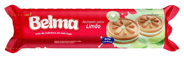 Biscoito Belma Recheado Limão Zero Lactose 100g