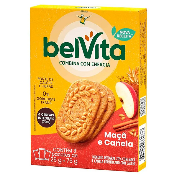 Biscoito Belvita Maçã e Canela 75g