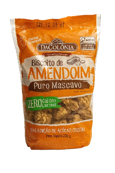 Biscoito de Amendoim Zero Dacolônia 200g