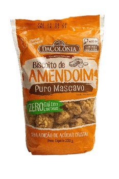 Biscoito de Amendoim Zero Dacolônia 200g